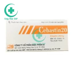 Cebastin 20 - thuốc điều trị viêm mũi dị ứng, nổi mề đay